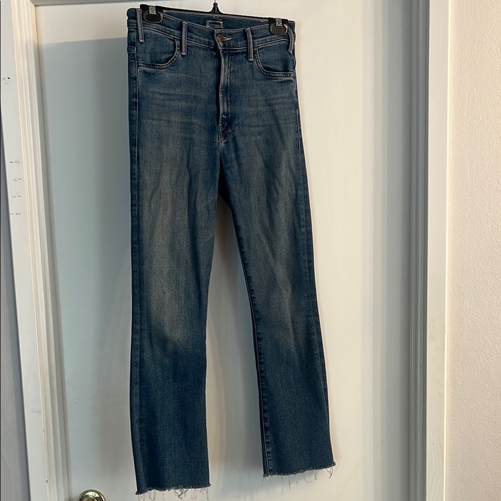 Mother Women’s Blue Jeans - The Hustler Ankle Fray